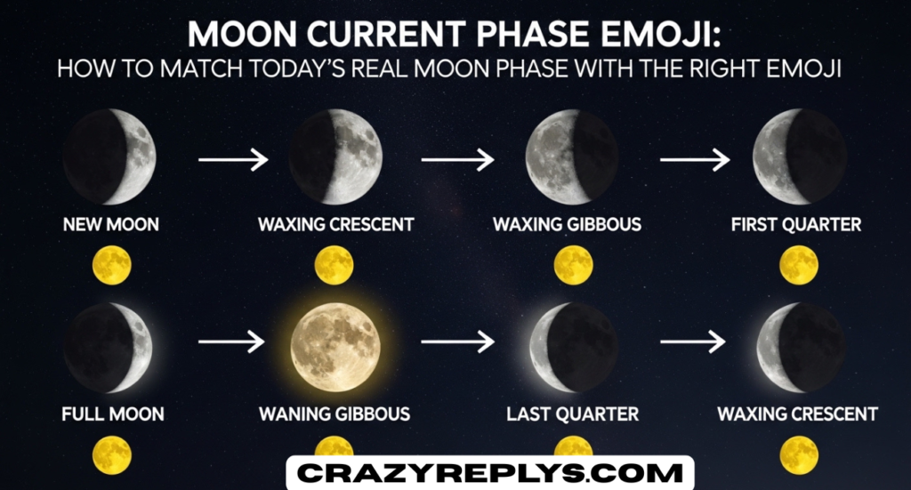 Moon Current Phase Emoji: How to Match Today's Real Moon Phase With the Right Emoji