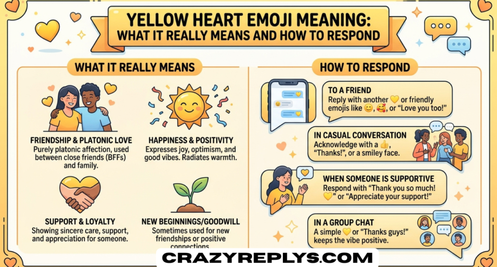 Yellow Heart Emoji Meaning: What It Really Means and How to Respond