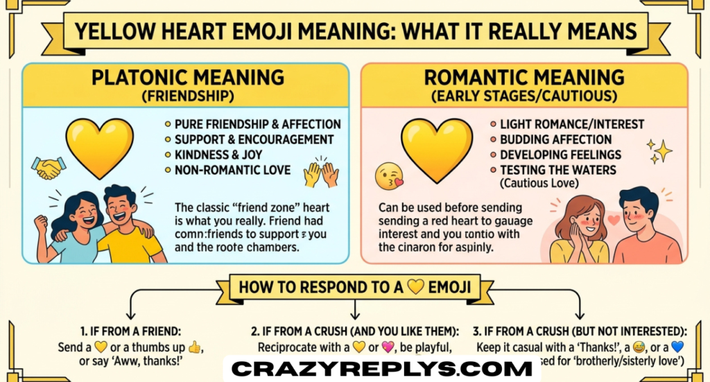 Yellow Heart Emoji Meaning: What It Really Means and How to Respond