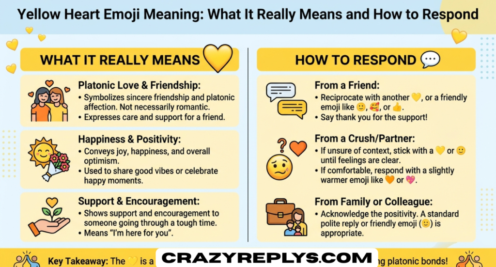 Yellow Heart Emoji Meaning: What It Really Means and How to Respond
