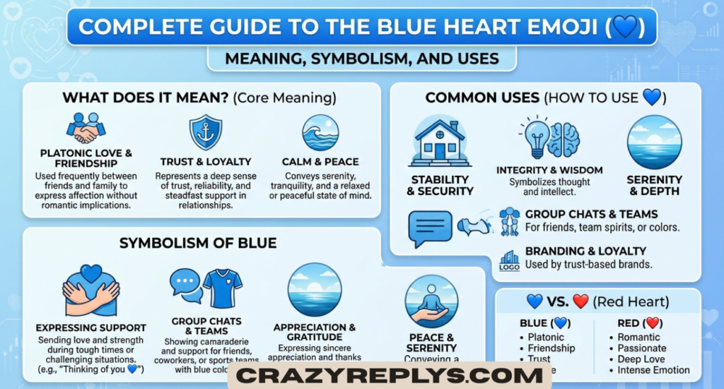 Blue Heart Emoji Mean: Complete Guide to 💙 Meaning, Symbolism, and Uses