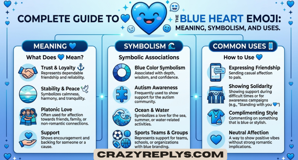 Blue Heart Emoji Mean: Complete Guide to 💙 Meaning, Symbolism, and Uses