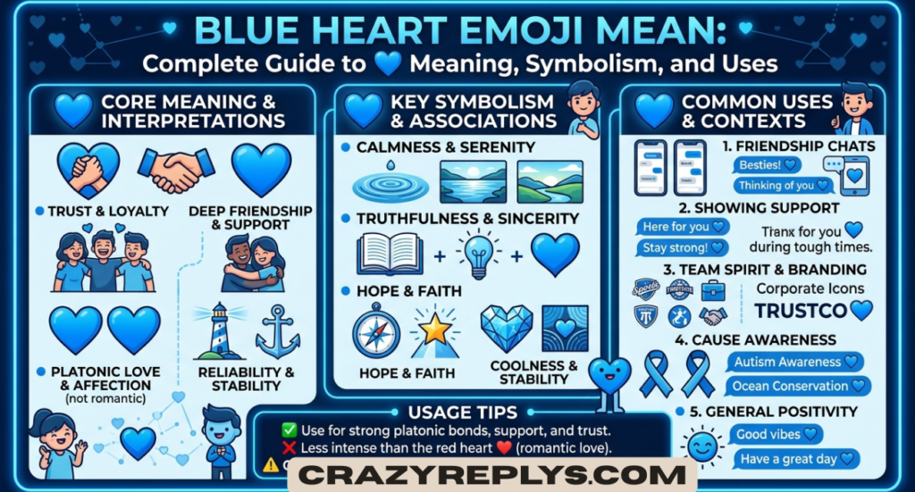 Blue Heart Emoji Mean: Complete Guide to 💙 Meaning, Symbolism, and Uses