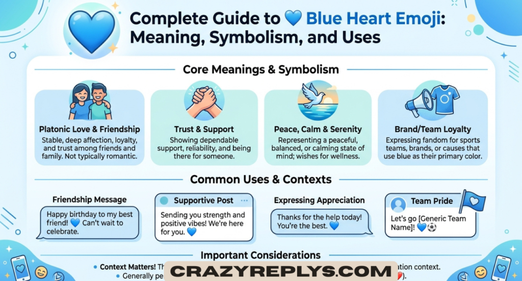 Blue Heart Emoji Mean: Complete Guide to 💙 Meaning, Symbolism, and Uses