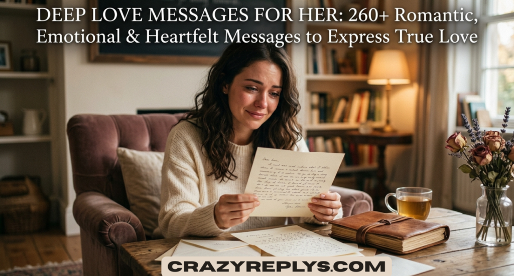 Deep Love Messages for Her: 260+ Romantic, Emotional & Heartfelt Messages to Express True Love