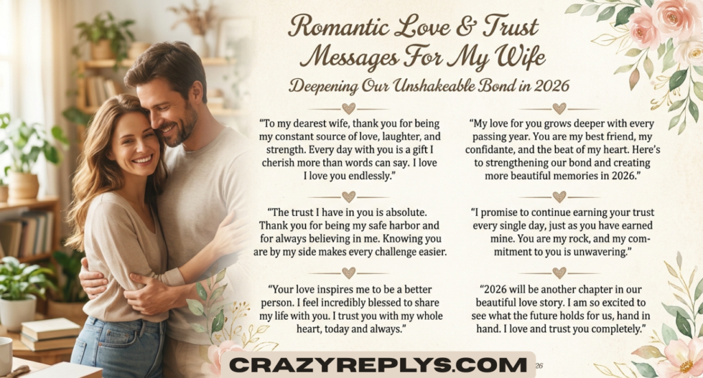 Romantic Love And Trust Messages For My Wife: Heartfelt Words to Deepen Your Bond in 2026