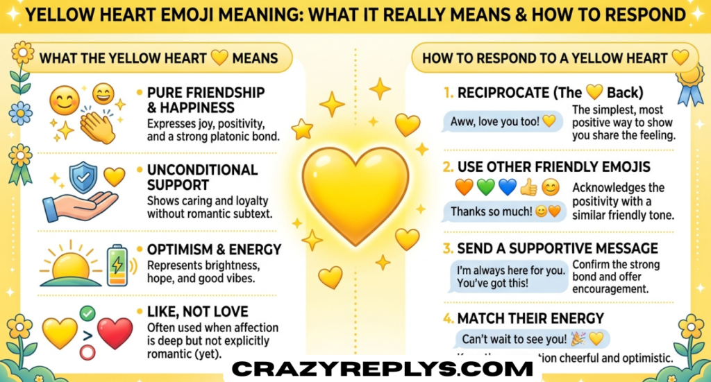 Yellow Heart Emoji Meaning: What It Really Means and How to Respond