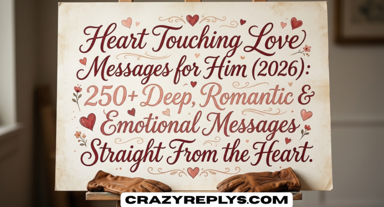 Heart Touching Love Messages for Him (2026): 250+ Deep, Romantic & Emotional Messages Straight From the Heart