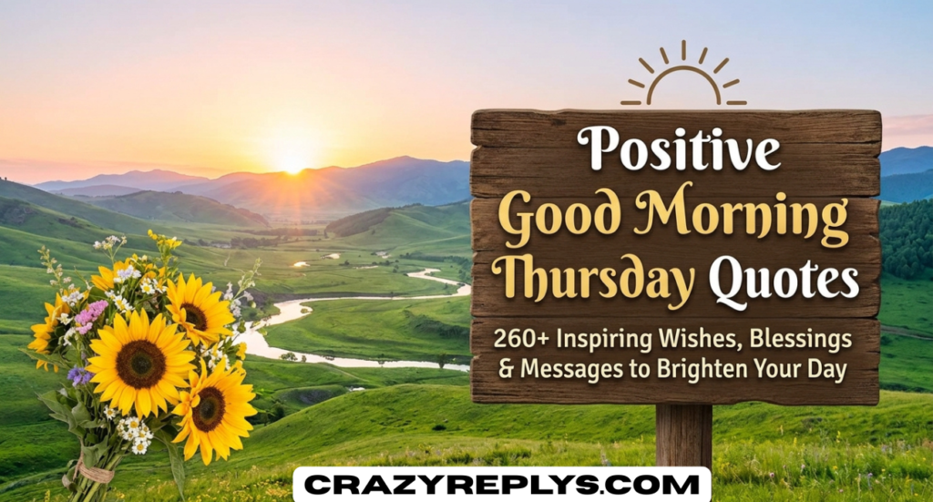 Positive Good Morning Thursday Quotes: 260+ Inspiring Wishes, Blessings & Messages to Brighten Your Day